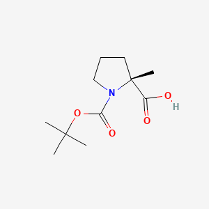 molecular formula C11H19NO4 B613731 (R)-1-(叔丁氧羰基)-2-甲基吡咯烷-2-羧酸 CAS No. 166170-15-6