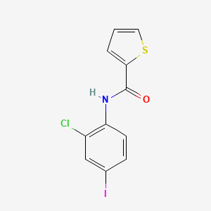 molecular formula C11H7ClINOS B6137310 N-(2-chloro-4-iodophenyl)thiophene-2-carboxamide 