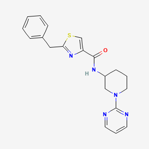 molecular formula C20H21N5OS B6137345 2-benzyl-N-(1-pyrimidin-2-ylpiperidin-3-yl)-1,3-thiazole-4-carboxamide 