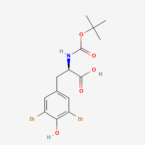 molecular formula C14H17Br2NO5 B613738 Boc-3,5-二溴-D-酪氨酸 CAS No. 204692-75-1