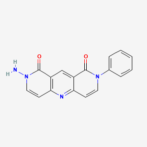 molecular formula C17H12N4O2 B6137424 2-amino-8-phenylpyrido[4,3-b][1,6]naphthyridine-1,9(2H,8H)-dione 
