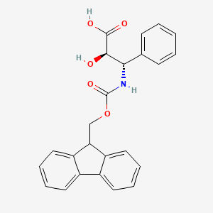 molecular formula C24H21NO5 B613758 (2R,3S)-3-(Fmoc-amino)-2-hydroxy-3-phenyl-propanoic acid CAS No. 252206-27-2