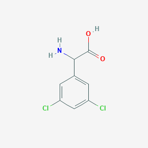 molecular formula C8H7Cl2NO2 B061376 2-amino-2-(3,5-dichlorophenyl)acetic Acid CAS No. 179418-17-8