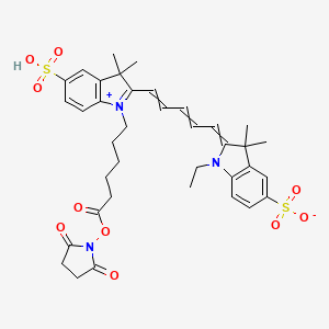 molecular formula C37H43N3O10S2 B613765 Sulfo-Cy5-SE CAS No. 146368-14-1