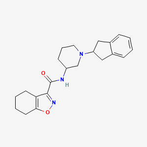 molecular formula C22H27N3O2 B6137697 N-[1-(2,3-dihydro-1H-inden-2-yl)piperidin-3-yl]-4,5,6,7-tetrahydro-1,2-benzoxazole-3-carboxamide 