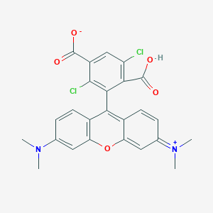 molecular formula C25H20Cl2N2O5 B613777 2-(3,6-Bis(dimethylamino)xanthylium-9-yl)-4-carboxy-3,6-dichlorobenzoate CAS No. 407581-83-3