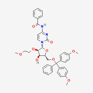 molecular formula C40H41N3O9 B613780 N-(1-((2R,3R,4R,5R)-5-((bis(4-methoxyphenyl)(phenyl)methoxy)methyl)-4-hydroxy-3-(2-methoxyethoxy)tetrahydrofuran-2-yl)-2-oxo-1,2-dihydropyrimidin-4-yl)benzamide CAS No. 251647-49-1