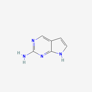 molecular formula C6H6N4 B613788 7H-Pyrrolo[2,3-d]pyrimidin-2-amine CAS No. 93366-88-2