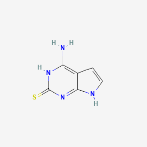 molecular formula C6H6N4S B613797 4-amino-7H-pyrrolo[2,3-d]pyrimidine-2-thiol CAS No. 98198-24-4