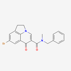 N-benzyl-8-bromo-N-methyl-6-oxo-1,2-dihydro-6H-pyrrolo[3,2,1-ij]quinoline-5-carboxamide