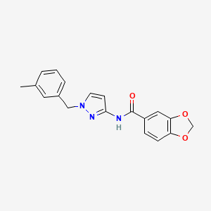N-[1-(3-methylbenzyl)-1H-pyrazol-3-yl]-1,3-benzodioxole-5-carboxamide