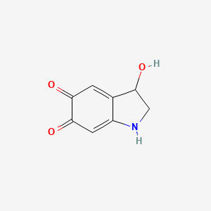 molecular formula C8H7NO3 B613823 3-羟基-2,3-二氢-1H-吲哚-5,6-二酮 CAS No. 490-89-1