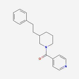 4-{[3-(2-phenylethyl)-1-piperidinyl]carbonyl}pyridine
