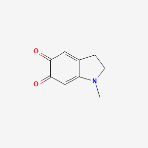 molecular formula C9H9NO2 B613824 2,3-Dihydro-1-methyl-1H-indole-5,6-dione CAS No. 3736-29-6