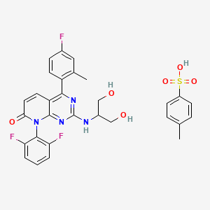 molecular formula C30H27F3N4O6S B613832 Dilmapimod tosylate CAS No. 937169-00-1