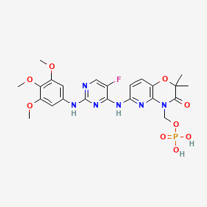 molecular formula C23H26FN6O9P B613848 Fostamatinib CAS No. 901119-35-5