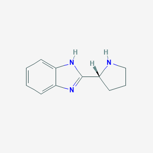 molecular formula C11H13N3 B061386 (R)-2-(Pyrrolidin-2-YL)-1H-benzo[D]imidazole CAS No. 175530-90-2