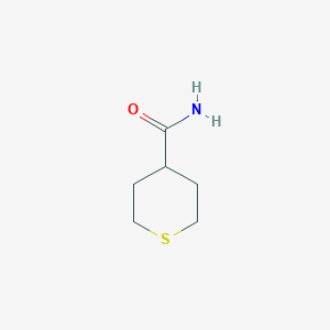 molecular formula C6H11NOS B061387 Tetrahydro-2h-thiopyran-4-carboxamide CAS No. 167011-48-5