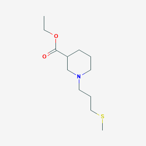 molecular formula C12H23NO2S B6139151 Ethyl 1-(3-methylsulfanylpropyl)piperidine-3-carboxylate 