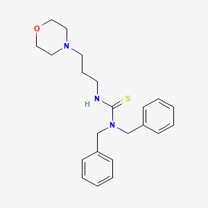 molecular formula C22H29N3OS B6140010 N,N-dibenzyl-N'-[3-(4-morpholinyl)propyl]thiourea 