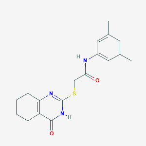 molecular formula C18H21N3O2S B6140126 N-(3,5-dimethylphenyl)-2-[(4-oxo-3,4,5,6,7,8-hexahydro-2-quinazolinyl)thio]acetamide 