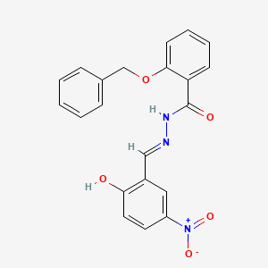 molecular formula C21H17N3O5 B6140130 2-(benzyloxy)-N'-(2-hydroxy-5-nitrobenzylidene)benzohydrazide 