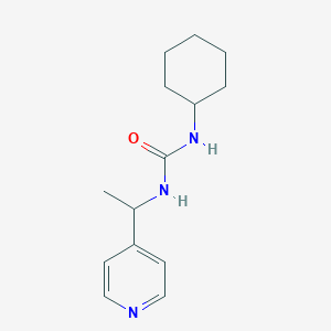 molecular formula C14H21N3O B6140233 N-CYCLOHEXYL-N'-[1-(4-PYRIDYL)ETHYL]UREA 