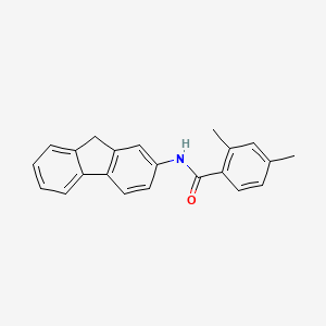 molecular formula C22H19NO B6140506 N-(9H-fluoren-2-yl)-2,4-dimethylbenzamide 