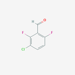 molecular formula C7H3ClF2O B061406 3-Chloro-2,6-difluorobenzaldehyde CAS No. 190011-87-1
