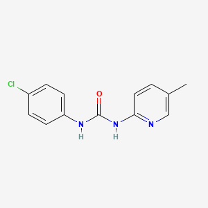 molecular formula C13H12ClN3O B6141271 N-(4-chlorophenyl)-N'-(5-methyl-2-pyridinyl)urea 
