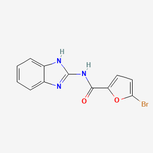 molecular formula C12H8BrN3O2 B6141330 N-(1H-benzimidazol-2-yl)-5-bromofuran-2-carboxamide 