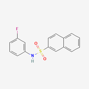 molecular formula C16H12FNO2S B6141378 N-(3-fluorophenyl)naphthalene-2-sulfonamide 