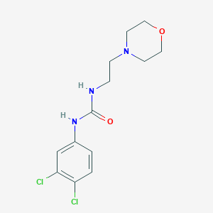molecular formula C13H17Cl2N3O2 B6141401 N-(3,4-DICHLOROPHENYL)-N'-(2-MORPHOLINOETHYL)UREA 
