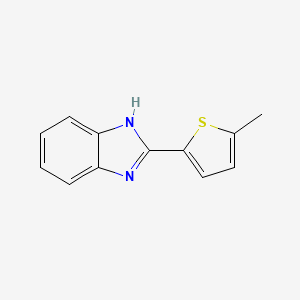 molecular formula C12H10N2S B6141410 2-(5-methylthiophen-2-yl)-1H-1,3-benzodiazole CAS No. 78706-12-4