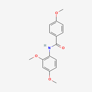 molecular formula C16H17NO4 B6141453 N-(2,4-dimethoxyphenyl)-4-methoxybenzamide 