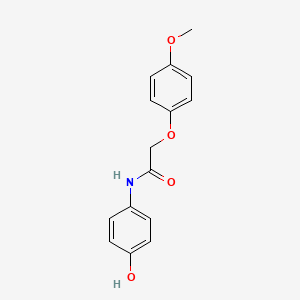 molecular formula C15H15NO4 B6141494 N-(4-hydroxyphenyl)-2-(4-methoxyphenoxy)acetamide 