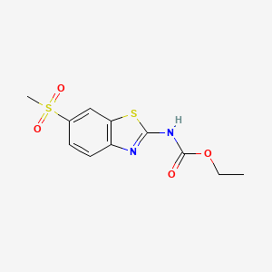 molecular formula C11H12N2O4S2 B6141552 ethyl [6-(methylsulfonyl)-1,3-benzothiazol-2-yl]carbamate 