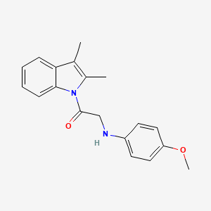 molecular formula C19H20N2O2 B6141572 N-[2-(2,3-dimethyl-1H-indol-1-yl)-2-oxoethyl]-4-methoxyaniline 