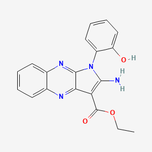 molecular formula C19H16N4O3 B6141588 ethyl 2-amino-1-(2-hydroxyphenyl)-1H-pyrrolo[2,3-b]quinoxaline-3-carboxylate 