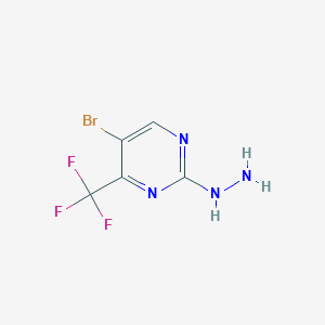 5-bromo-2-hydrazinyl-4-(trifluoromethyl)pyrimidine