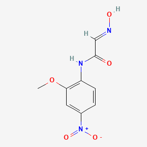 molecular formula C9H9N3O5 B6141791 (2E)-2-(hydroxyimino)-N-(2-methoxy-4-nitrophenyl)acetamide CAS No. 67303-27-9