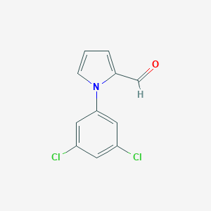 molecular formula C11H7Cl2NO B061418 1-(3,5-dichlorophenyl)-1H-pyrrole-2-carbaldehyde CAS No. 175136-79-5