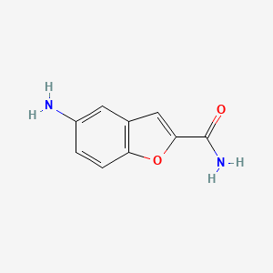 molecular formula C9H8N2O2 B6141809 5-Aminobenzofuran-2-carboxamide CAS No. 1026097-14-2