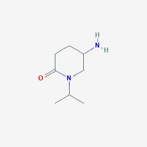 molecular formula C8H16N2O B6141966 5-amino-1-(propan-2-yl)piperidin-2-one CAS No. 1334148-30-9
