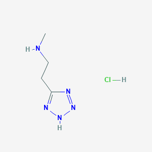 molecular formula C4H10ClN5 B6142014 methyl[2-(2H-1,2,3,4-tetrazol-5-yl)ethyl]amine hydrochloride CAS No. 1311316-49-0