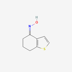 molecular formula C8H9NOS B6142228 N-(4,5,6,7-tetrahydro-1-benzothiophen-4-ylidene)hydroxylamine CAS No. 79222-05-2