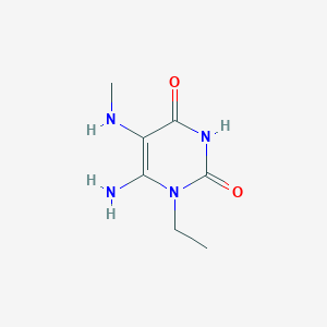 6-amino-1-ethyl-5-(methylamino)-1,2,3,4-tetrahydropyrimidine-2,4-dione
