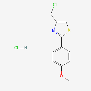 4-(chloromethyl)-2-(4-methoxyphenyl)-1,3-thiazole hydrochloride