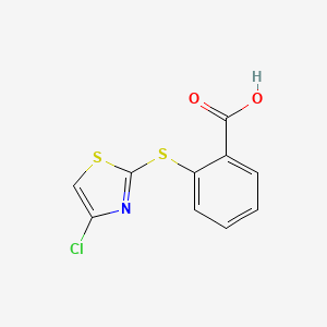 2-[(4-chloro-1,3-thiazol-2-yl)sulfanyl]benzoic acid