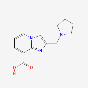 2-[(pyrrolidin-1-yl)methyl]imidazo[1,2-a]pyridine-8-carboxylic acid
